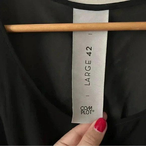 Complot boutique high  low black dress L - Picture 6 of 6